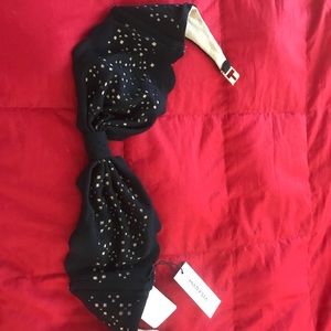 NWT Marysia Swim black Antibes bikini top